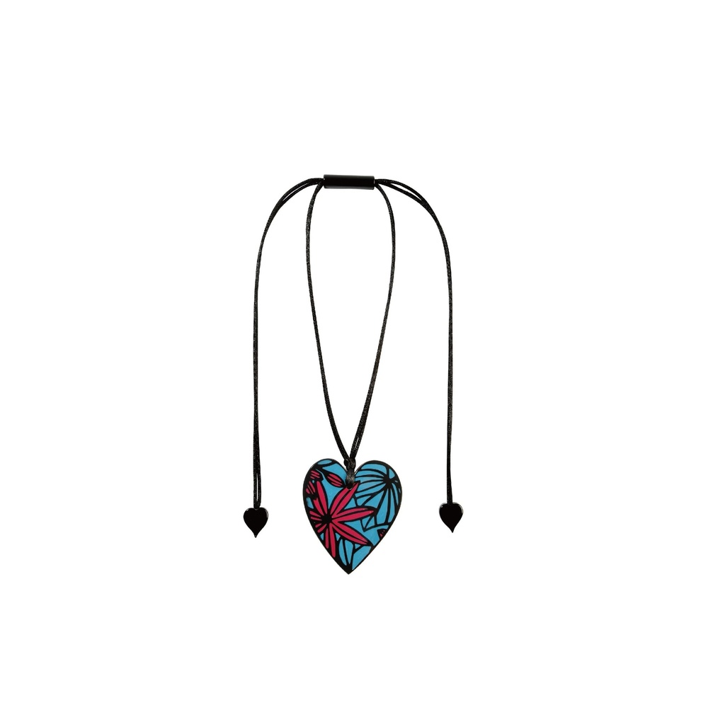 PRIMA HEART - Heart Graphic Pendant Pink