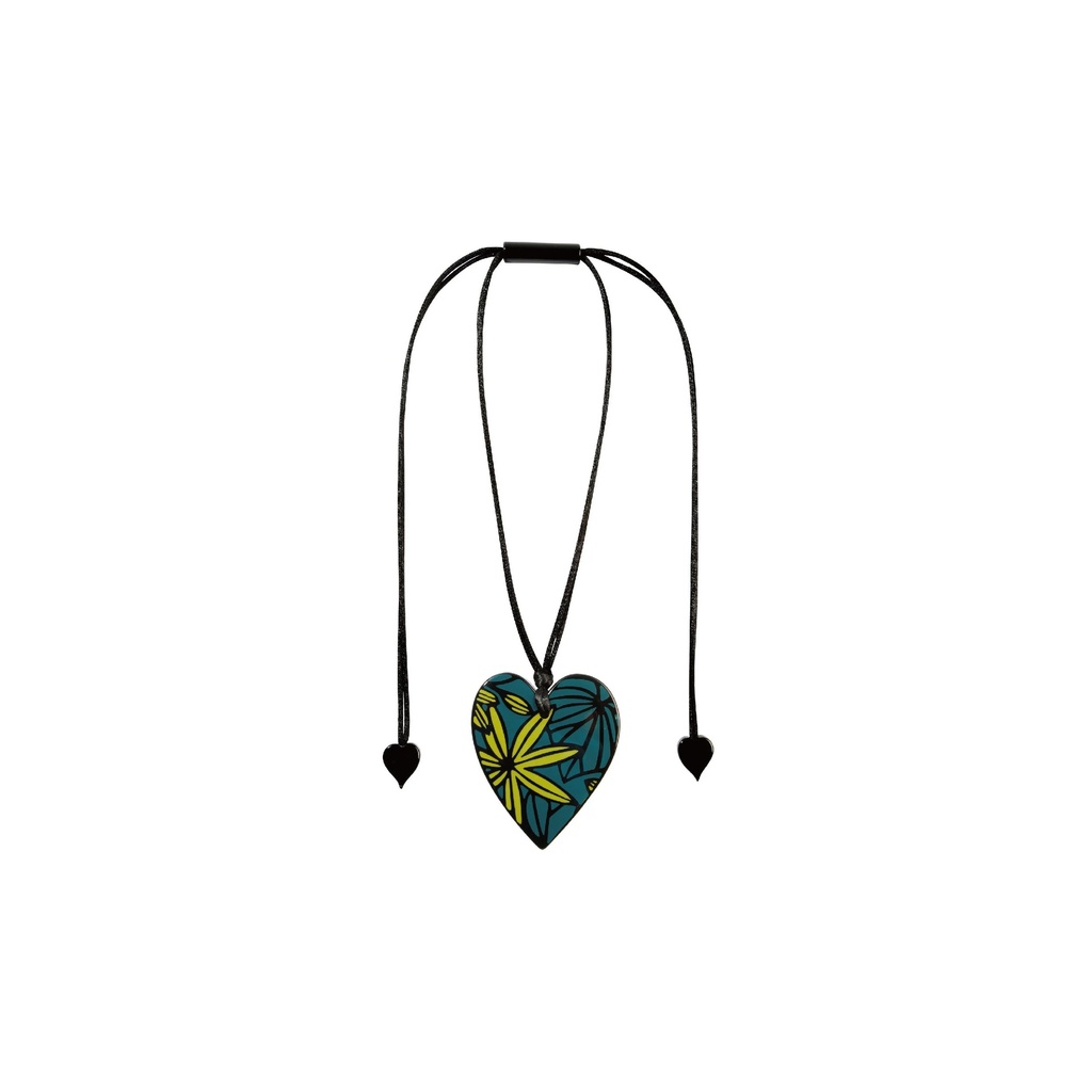 PRIMA HEART - Heart Graphic Pendant Green