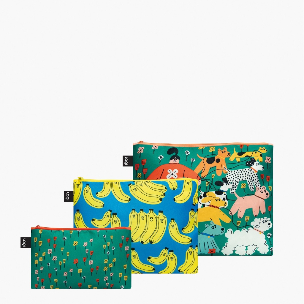 Tess Smith-Roberts Bad Bananas & Dog Walking Zip Pockets