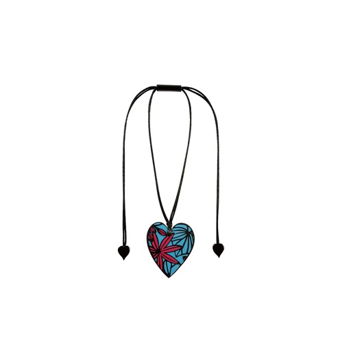 PRIMA HEART - Heart Graphic Pendant Pink